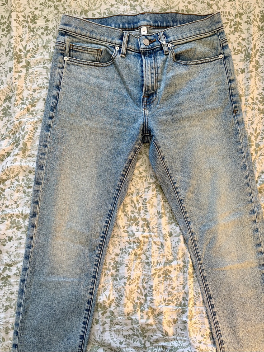 Men Light Blue Skinny Jeans - Classic Stretch Denim